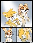  2017 anal blue_eyes blush breasts canine comic cream_the_rabbit cum female fox fur lagomorph male male/female mammal miles_prower oral penis pussy rabbit red_eyes rimming sex sonic_(artist) sonic_(series) xylas yellow_fur 