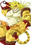  abs bulge clothing club_(disambiguation) felid hair horn loincloth long_hair m0000rgn magan male mammal muscular muscular_male navel nipples pantherine pecs thick_thighs tiger tokyo_afterschool_summoners video_games 