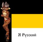  anthro big_horns cervid cheetah felid feline general_taboo_(copyright) hammer_and_sickle hybrid july_chams_(artist) male mammal oleniev_aalborg_olly_(character) pose russian russian_text smile solo soviet_union tagme text 