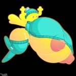  9-puzzle anthro beanie big_breasts big_butt black_background bottomless breasts butt cartoon_network clothed clothing female hat horn huge_breasts huge_butt hyper hyper_breasts legwear nipples penny_fitzgerald red_eyes shape_shifter simple_background smile solo stockings sweater the_amazing_world_of_gumball thick_thighs wide_hips wings 