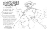  2017 black_and_white bulge canine fox frag_fox furfragged male mammal monochrome sketch 