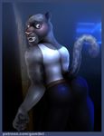  anthro blush butt clothing disney feline gamibri jaguar mammal pants renato_manchas shirt tank_top zootopia 