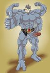  arody balls flexing humanoid_penis machamp male muscular nintendo penis pok&eacute;mon solo thumbs_up video_games 