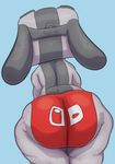  animate_inanimate anthro big_butt butt canine clothed clothing dog female mammal nintendo nintendo_switch nokemop short_stack simple_background solo switch_dog thick_thighs topless underwear video_games wide_hips 