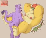  anal anal_penetration anthro bowser duo hybrid koopa lacez lagomorph male male/male mammal mario_bros monkey nintendo penetration penis primate rabbit scalie sugaryhotdog video_games 