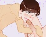  2boys cum cum_in_mouth erection male_focus multiple_boys osomatsu-kun osomatsu-san penis yaoi 