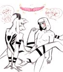  &lt;3 anal anal_penetration animal_genitalia animal_penis anthro asriel_dreemurr boss_monster caprine chara_(undertale) darkriallet dildo double_dildo goat human human_on_anthro humanoid_penis interspecies male male/male mammal markings penetration penis protagonist_(undertale) sex_toy undertale video_games 