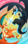  charizard mega_charizard_x mega_charizard_y mega_pokemon no_humans pokemon pokemon_(creature) pokemon_xy wallpaper 