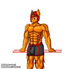  2017 abs alpha_channel anthro biceps big_muscles boxer_briefs bulge clothed clothing equine hi_res horn horse male mammal marble_starry marblestarry muscular muscular_male pecs penis_outline pony pubes simple_background smile solo standing topless transparent_background underwear unicorn 