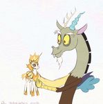  2017 animated antlers claws daybreaker_(mlp) discord_(mlp) doll draconequus el-yeguero feral friendship_is_magic horn male my_little_pony solo 