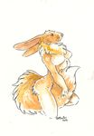  2016 anthro breasts brown_eyes eevee female heather_bruton nintendo nude pok&eacute;mon pok&eacute;morph solo video_games 