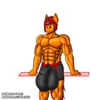  2017 abs alpha_channel anthro biceps big_muscles boxer_briefs bulge clothed clothing equine half-closed_eyes hi_res horn horse hyper hyper_bulge male mammal marble_starry marblestarry muscular muscular_male pecs penis_outline pony pubes seductive simple_background smile solo standing topless transparent_background underwear unicorn 