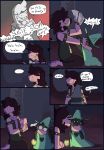  boss_monster caprine comic deltarune dialogue embarrassed female goat kissing kissing_cheek male mammal ralsei scalie susie_(deltarune) text twopartpersons_(artist) undertale video_games 