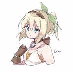  1girl bare_shoulders blonde_hair blue_eyes breasts choker edna_(tales) gloves hair_ornament hairband short_hair side_ponytail tales_of_(series) tales_of_zestiria 