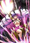  areola_slip areolae blush breasts claws fate/extra fate/extra_ccc fate_(series) highres large_breasts long_hair looking_at_viewer parted_lips passion_lip purple_eyes purple_hair revealing_clothes sesield solo very_long_hair 