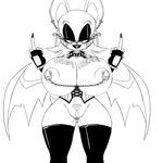  2017 anthro areola bat big_breasts breasts clothed clothing erect_nipples facial_piercing female genital_piercing huge_breasts lip_piercing mammal nipple_piercing nipples piercing pussy ravnic rouge_the_bat skimpy smile solo sonic_(series) wings 