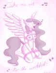  2017 anthro bdsm blush bondage bound breast_bondage breasts collar equine fan_character friendship_is_magic horn mammal my_little_pony nipples nude princess_celestia_(mlp) princess_molestia quakehoof rope singing winged_unicorn wings 