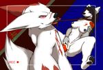  ahegao camera cum cum_in_pussy cum_inside ear_piercing feudal_(oc) insane_lizard_vel knot leash lips_piercing looking_pleasured lying missionary_position nintendo nipple_piercing nipples on_back piercing pok&eacute;mon scar sex spread_legs spreading tattoo tongue tongue_out video_games zangoose zora_(oc) 