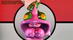  3d_(artwork) anthro big_breasts breasts digital_media_(artwork) female huge_breasts humanoid mismagius nintendo nipples nude plant pok&eacute;mon pok&eacute;mon_(species) red_eyes rgtdwtbr roserade source_filmmaker video_games 