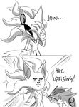  ! ... anthro big_ears claws clothing comic demon dialogue drawlala english_text fur gloves humor infinite_(sonic) male mask meme nude pointy_ears sharp_claws simple_background solo sonic_(series) sonic_forces standing text video_games white_background 