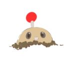  black_eyes buck_teeth commentary dirt hightguy looking_at_viewer lowres no_humans plants_vs._zombies potato_mine_(plants_vs._zombies) simple_background solid_oval_eyes solo teeth white_background 