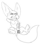  anal anal_masturbation anal_penetration anthro anus barefoot black_and_white canine clenched_teeth digital_drawing_(artwork) digital_media_(artwork) disney erection eyes_closed fennec finnick fox hand_behind_head hi_res humanoid_penis jerseydevil line_art looking_pleasured male mammal masturbation monochrome motion_lines penetration penile_masturbation penis plantigrade reclining retracted_foreskin simple_background sitting solo spread_legs spreading straining teeth toying_self uncut zootopia 