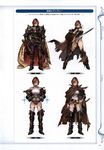  absurdres apollonia_vaar armor armored_boots ass_visible_through_thighs bare_shoulders belt blue_eyes boots breasts brown_hair cape cuffs full_body gauntlets granblue_fantasy hand_on_hip headwear_removed helmet helmet_removed highres holding holding_sword holding_weapon large_breasts leotard looking_at_viewer minaba_hideo multiple_views non-web_source official_art open_mouth pauldrons restrained scan serious short_hair simple_background sword thighhighs torn_clothes weapon 