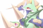  ambiguous_gender blue_eyes blush claws female feral group kajinchu male melee_weapon nintendo open_mouth pok&eacute;mon purple_eyes red_eyes reptile samurott scalie scarf serperior simple_background size_difference slit_pupils snivy sword video_games weapon white_background 