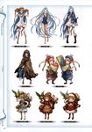  absurdres armlet backpack bag bare_shoulders barefoot bell bird blue_eyes blue_hair boots bridal_gauntlets brown_footwear cloak dress earmuffs frills fur_trim glasses granblue_fantasy halloween halloween_costume harvin hat highres hood hooded_cloak knee_boots long_hair looking_at_viewer lyria_(granblue_fantasy) minaba_hideo non-web_source official_art one-piece_swimsuit open_mouth parrot pink_hair pointy_ears pom_pom_(clothes) puffy_shorts ribbon sandals santa_costume santa_hat scan scarf shoes short_dress short_hair shorts sierokarte simple_background sleeveless sleeveless_dress smile straw_hat striped striped_legwear sunglasses swimsuit very_long_hair white_dress 