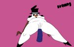  2017 anal anal_masturbation anal_penetration animate_inanimate animated anus black_nipples breasts clothing female footwear high_heels loop masturbation nipples penetration pussy shoes slightly_chubby snowman stumpy what white_pussy 