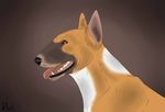  2015 black_nose brown_background brown_eyes brown_skin bull_terrier canine cinta dog feral mammal multicolored_skin panting sharp_teeth side_view simple_background solo tan_skin teeth tongue tongue_out white_skin 