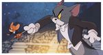  atori blush cat cute feline humor interspecies invalid_tag male male/male mammal mouse rodent sweat tom_and_jerry 