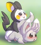  anal anal_penetration blush cum emolga erection male male/male mammal minccino nintendo obscurabuns open_mouth penetration penis pok&eacute;mon rodent sex simple_background smile tongue video_games 