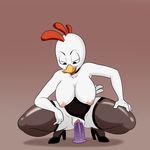  2017 anthro areola avian beak bird breasts chicken clitoris clothing dildo female footwear half-closed_eyes hi_res high_heels legwear lingerie lonbluewolf nipples open_mouth penetration pussy pussy_juice sex_toy shoes solo state_of_decay thigh_highs tongue vaginal vaginal_penetration 