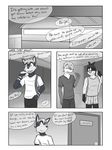  anthro bag boxers_(clothing) clothing comic dialogue door fuze grey_background hi_res litten locker male night nintendo pok&eacute;mon school simple_background snivy tepig text towel underwear uniform video_games 