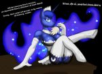  anthro anthrofied areola big_breasts breasts butt cleavage clothed clothing digital_media_(artwork) equine female friendship_is_magic horn jrvanesbroek maid_uniform mammal my_little_pony princess_luna_(mlp) solo unicorn uniform 