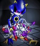  5_toes absurd_res anal anal_penetration anthro barefoot cum cum_in_ass cum_inside duo goo_creature hi_res humanoid_penis liquid liquid_metal machine male male/male metal_sonic open_mouth penetration penis robot silverslime slime sonic_(series) t1000 toes transformation 