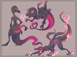  &lt;3_tail 2016 artsy biped black_skin eyelashes female feral lizard nintendo pink_skin pok&eacute;mon purple_eyes purple_skin reptile salazzle scalie simple_background solo video_games wide_hips 