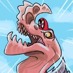  angry animated capcom cappy_(mario) close-up crossover feral hat headgear looking_at_viewer mario_bros monster monster_hunter nintendo nude open_mouth possession sharp_teeth teeth unknown_artist unknown_species video_games 