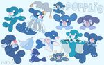  &lt;3 2016 bell blue_body bubble cute feral hat makeup mammal marine nintendo nymria pinniped pok&eacute;mon popplio smile video_games 
