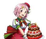  :d cake food hair_ornament hat high-waist_skirt holding lisbeth lisbeth_(sao-alo) mini_hat official_art open_mouth pink_hair pointy_ears red_eyes red_hat red_skirt short_hair skirt smile solo standing star star_hair_ornament sword_art_online sword_art_online:_code_register transparent_background upper_body wrist_cuffs 