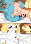  2015 ambiguous_gender balls blush cum cum_in_mouth cum_inside cum_on_face erection eyes_closed fellatio group group_sex hi_res humanoid jirachi legendary_pok&eacute;mon licking male male/ambiguous manaphy masturbation mew nekonade nintendo open_mouth oral orgasm penetration penile_masturbation penis penis_lick pok&eacute;mon sex tongue tongue_out victini video_games 