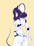  anthro breasts building butt butt_pose cybernetic_limbs cybernetics female haydee_(game) hi_res house machine mammal mouse rodent simple_background solo standing suelix white_background wide_hips 