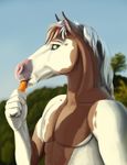  anthro carrot equine food horse lemurlemurovich male mammal muscular vegetable 