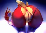  animal anus ass ass_focus bird_tail blaziken furry gen_3_pokemon looking_at_viewer looking_back pokemon pussy red_fur skygracer solo top-down_bottom-up tumblr_username uncensored yellow_fur 
