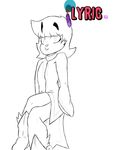  anthro boots canine clothed clothing deity eyebrows footwear fox girly looking_at_viewer lyric mammal nativefall simple_background sitting sketch solo white_background 
