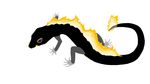  2017 amphibian digital_media_(artwork) fire invalid_background invalid_tag minimalism nutochi salamander scalie solo 