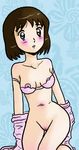  black_eyes black_hair blush bra breasts bresat brown_eyes brown_hair captain_tsubasa fujisawa_yoshiko lady_betty lingerie nipples panties pussy short_hair small_breast small_breasts underwear yoshiko_fujisawa 