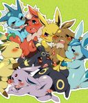  eevee espeon flareon glaceon jolteon leafeon nintendo pokemon umbreon vaporeon 