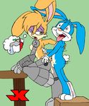  bunnie_rabbot buster_bunny crossover jk sonic_team tiny_toon_adventures 